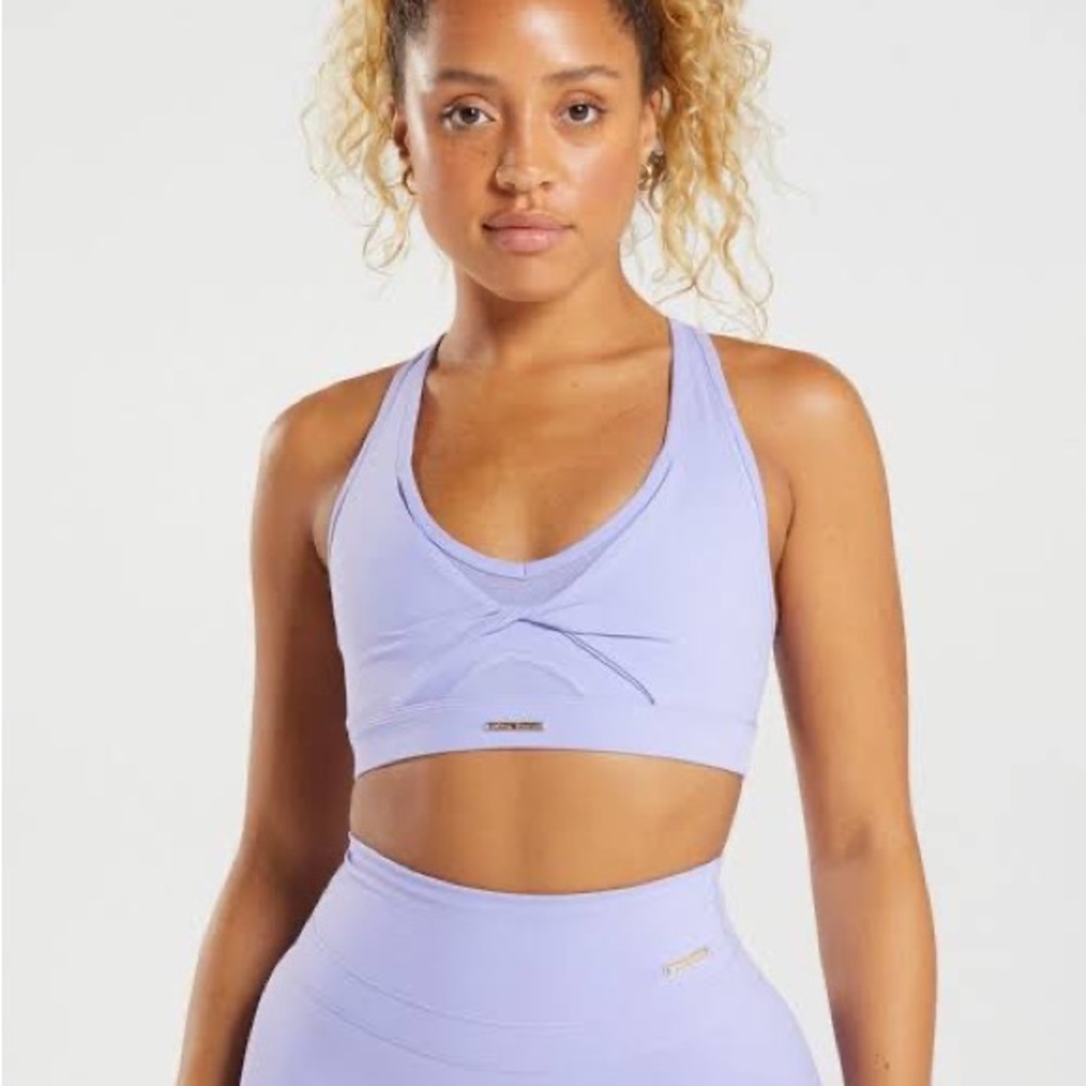 Gymshark Whitney simmons lilac top